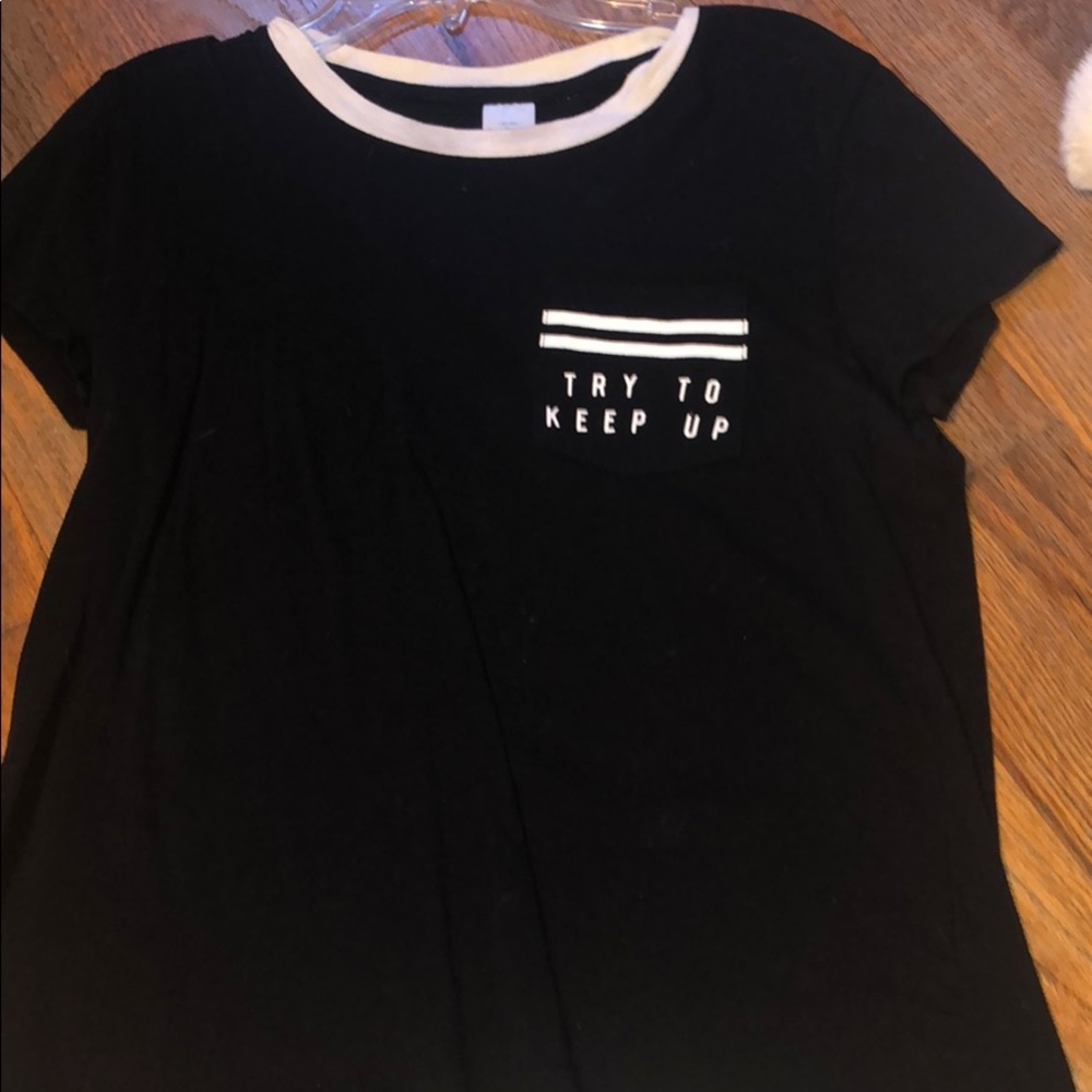 black shirt